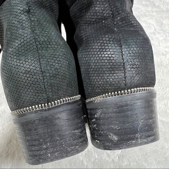 Botkier Alexa Black Suede Hiker Boots Size 7 - Picture 10 of 13